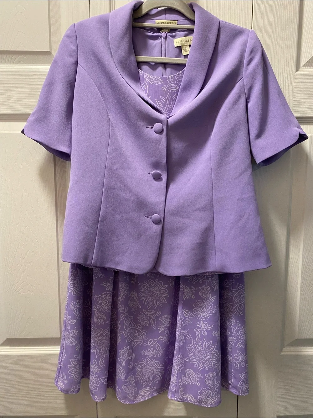 Appleseed's Lavender Floral Three-Piece Set